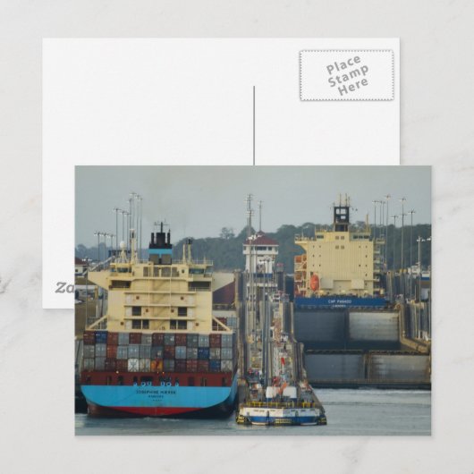 Gatun Locks 1 Briefkaart (Voorkant / Achterkant)