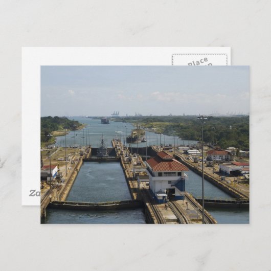 Gatun Locks 7 Briefkaart (Voorkant / Achterkant)