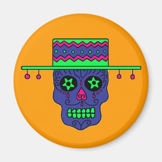 Gaucho Sugar Skull Magneet (Voorkant)