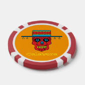 Gaucho Sugar Skull Pokerchips (Enkel)