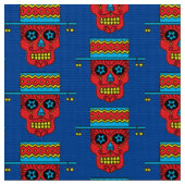 Gaucho Sugar Skull Stof (Close Up)