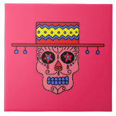 Gaucho Sugar Skull Tegeltje (Voorkant)
