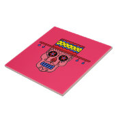 Gaucho Sugar Skull Tegeltje (Zijkant)