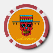 Gaucho Suiker Schedel Pokerchips (Achterkant)