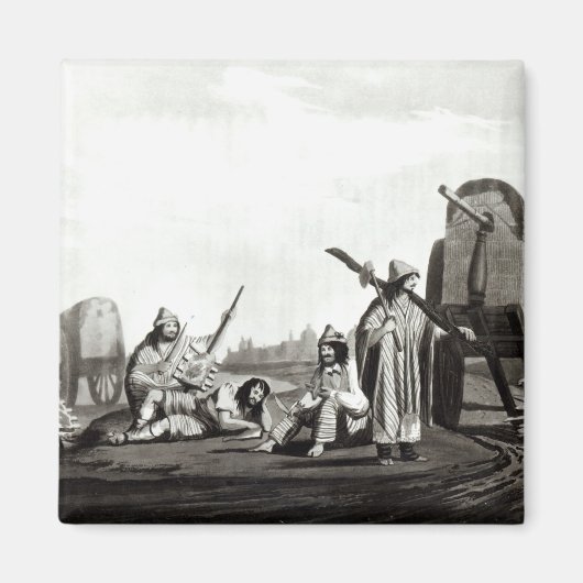 Gauchos van Tucuman, 1820 Magneet (Voorkant)