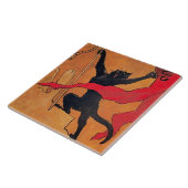 "Gaudeamus Cat" door Theophile Steinlen Tegeltje (Zijkant)