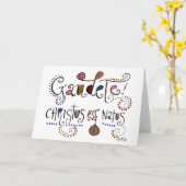 Gaudete Latijnse Mis Katholieke Kerstmis Kaart (Gele Bloem)