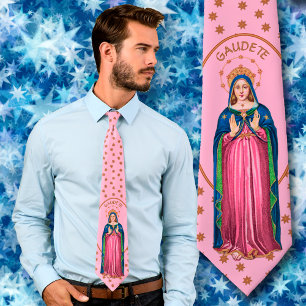 Gaudete! (Nederlands: Verblijd u!) Staande BVM Adv Stropdas
