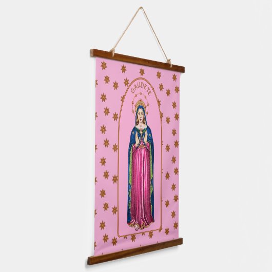 Gaudete! (Rejoice!) with Standing BVM Advent Hangend Wandkleed (Gebogen)