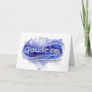 Gaudete ("Verblijd u") Kerstkaart Kaart
