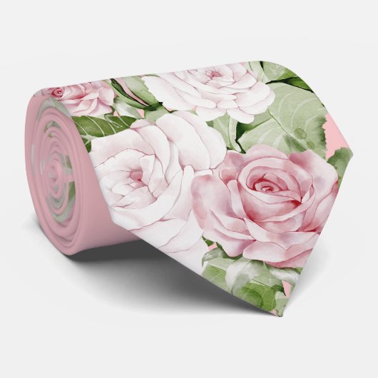 Gaudete Zondag Kerst Advent Rozen Stropdas (Opgerold)