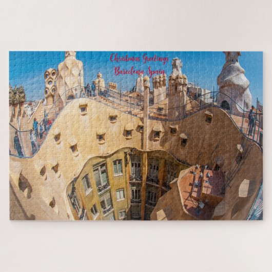 Gaudí Architectuur Barcelona. Legpuzzel (Horizontaal)