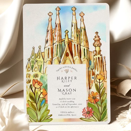 Gaudí Barcelona Sagrada Família & Mozaïek Kaart