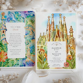 Gaudí Barcelona Sagrada Família & Mozaïek Kaart