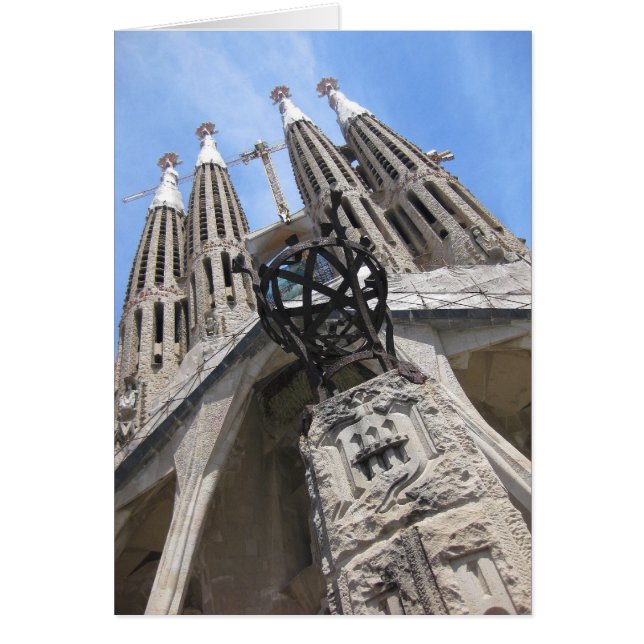 Gaudi Cathedral, Barcelona Spanje (Voorkant)