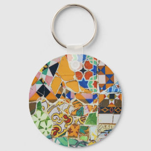 Gaudi Ceramic Tile Sleutelhanger