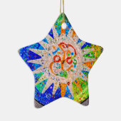 Gaudi Detail Blue Keramisch Ornament (Rechts)