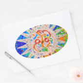 Gaudi Detail Blue Ovale Sticker (Envelop)