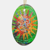 Gaudi Detail Green Keramisch Ornament (Links)