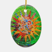 Gaudi Detail Green Keramisch Ornament (Voorkant)