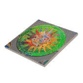 Gaudi Detail Green Tegeltje (Zijkant)