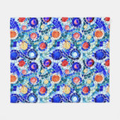 Gaudi geïnspireerd multicolor mozaïek patroon fleece deken (Voorkant (Horizontaal))