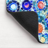 Gaudi geïnspireerd multicolor mozaïek patroon muismat (Hoek)