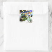 Gaudi Hagedis Mozaïeken Vierkante Sticker (Tas)