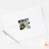 Gaudi Hagedis Mozaïeken Vierkante Sticker (Envelop)