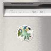 Gaudi Lizard Hand Tegels Magneet (Insitu (Vaatwasser))