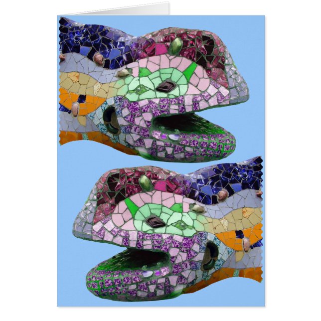 Gaudi Lizard Head Mosaics (Voorkant)