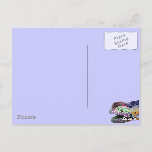 Gaudi Lizard Head Mosaics Briefkaart (Achterkant)