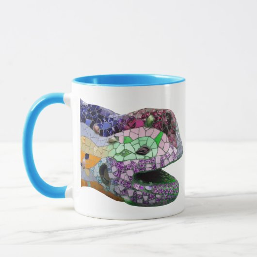 Gaudi Lizard Head Mosaics Mok (Links)