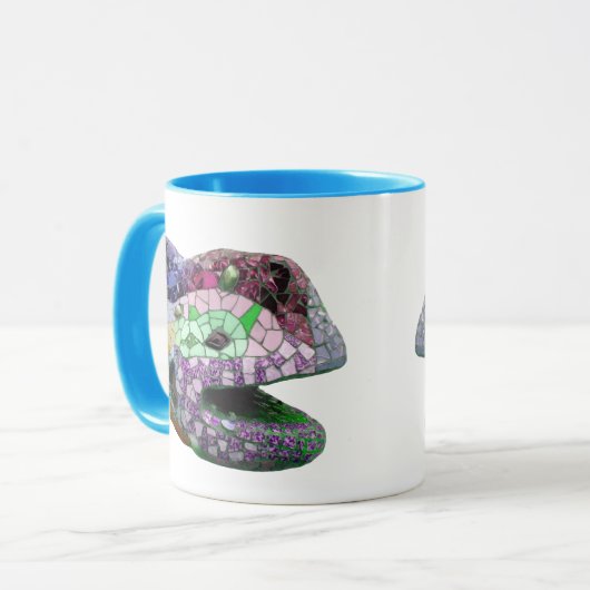 Gaudi Lizard Head Mosaics Mok (Voorkant links)