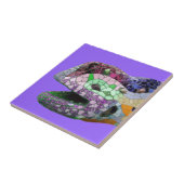 Gaudi Lizard Head Mosaics Tegeltje (Zijkant)