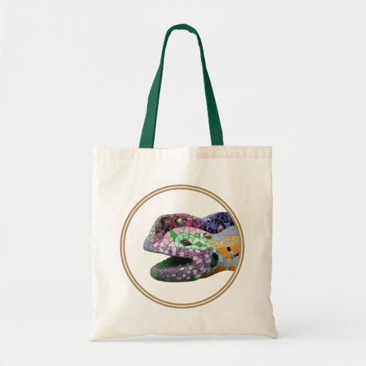 Gaudi Lizard Head Mosaics Tote Bag (Voorkant)