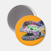 Gaudi Lizard Head Mozaïeken Magneet (Voorkant / Achterkant)