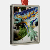 Gaudi Lizard Mosaics Metalen Ornament (Rechts)