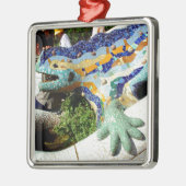 Gaudi Lizard Mosaics Metalen Ornament (Links)
