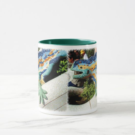 Gaudi Lizard Mosaics Mok (Midden)