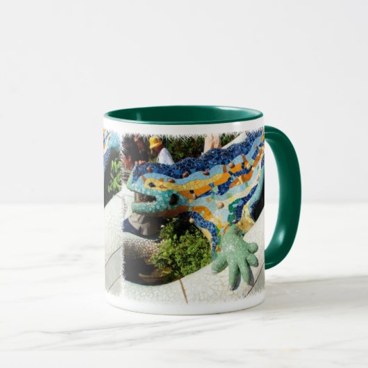 Gaudi Lizard Mosaics Mok (Voorkant rechts)