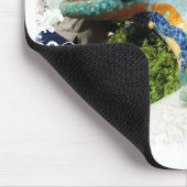 Gaudi Lizard - witte mousepad Muismat (Hoek)