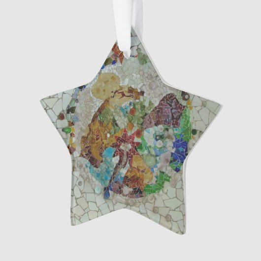 Gaudi Mosaic Ceramic Ornament (voorkant)