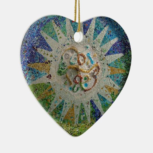 Gaudi Mosaic Keramisch Ornament (Rechts)