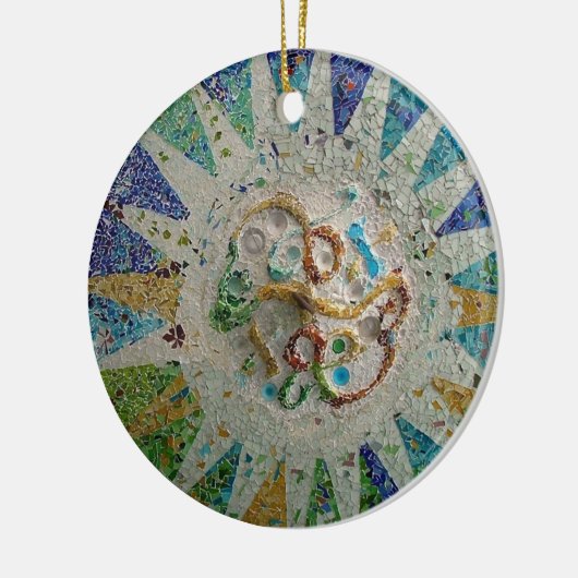 Gaudi Mosaic Keramisch Ornament (Links)