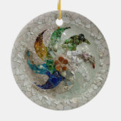 Gaudi Mosaic Keramisch Ornament (Achterkant)