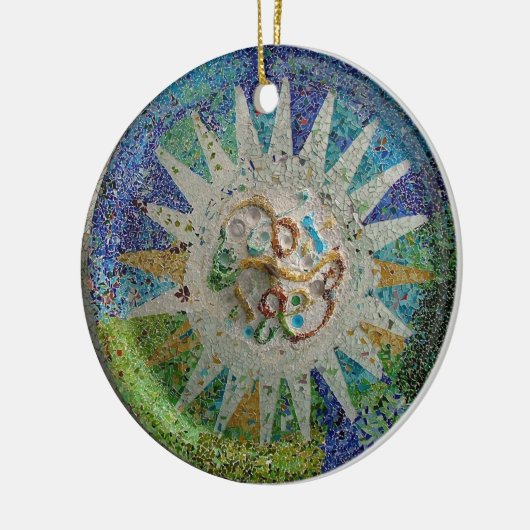 Gaudi Mosaic Keramisch Ornament (Links)