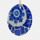 Gaudi Mosaic Kerstversier Keramisch Ornament (Rechts)