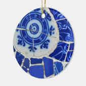 Gaudi Mosaic Kerstversier Keramisch Ornament (Links)