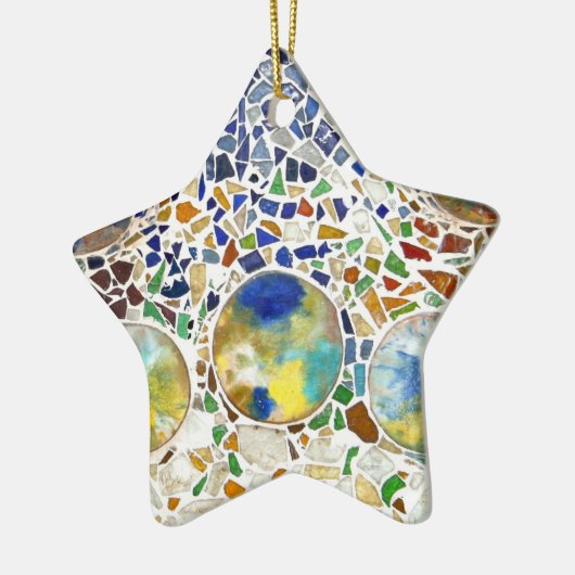 Gaudi Mosaic-sieroog Keramisch Ornament (Links)